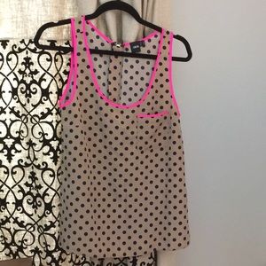 ASOS dressy tank polka dot